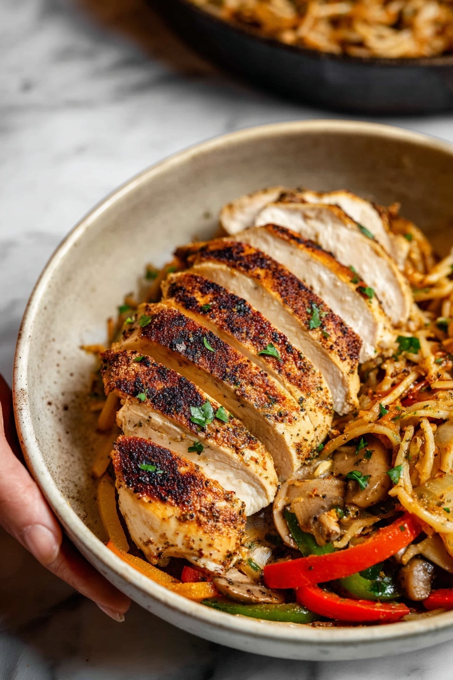 Cajun chicken pasta - Serving Suggestion