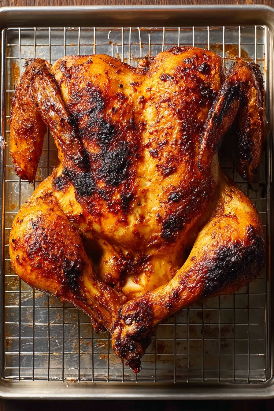 The image shows a white plate with one large piece of roasted chicken, including the leg and thigh, with a golden brown and slightly shiny crispy skin that looks well-seasoned and juicy. The chicken is partially sliced, revealing tender, light brown cooked meat beneath the skin. Underneath and around the chicken, there are fresh, bright green parsley sprigs placed as garnish, adding color contrast. In the background, there is a white bowl filled with a creamy orange-colored sauce, placed on a white marbled surface. Photo taken with an iphone --ar 2:3 --v 7