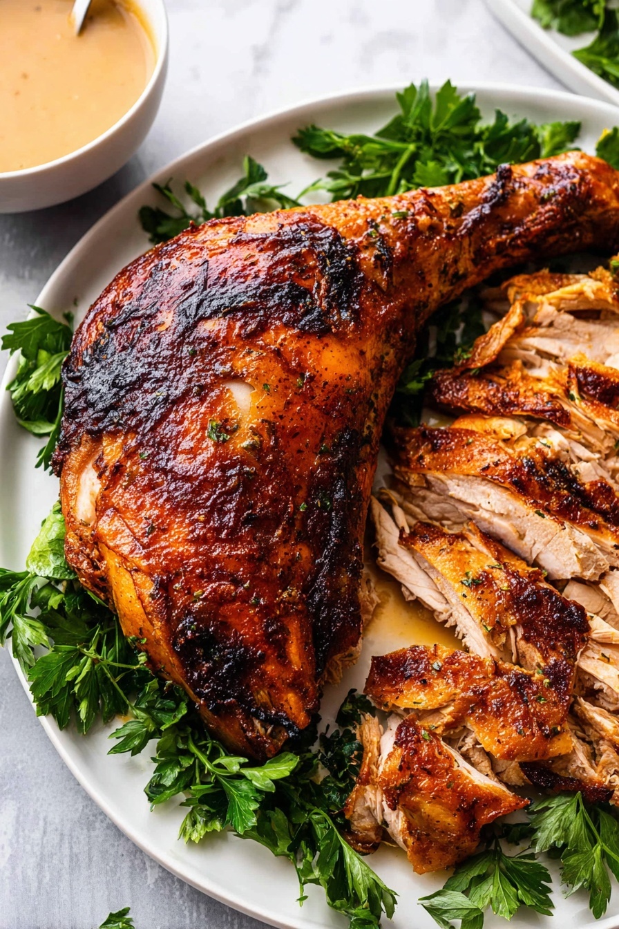 Spatchcock Turkey - Serving Suggestion