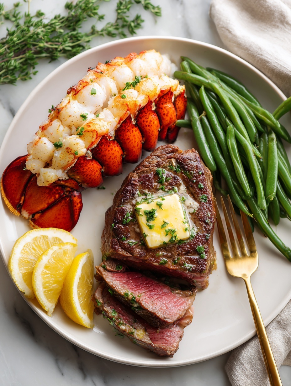 lobster and steak - Serving Suggestion