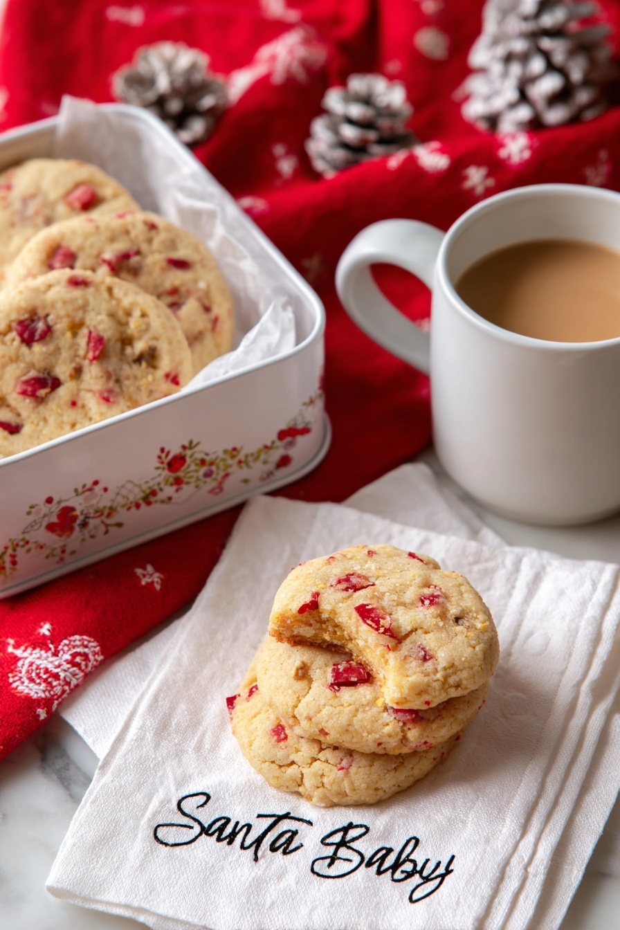 Fruitcake Cookies - Serving Suggestion