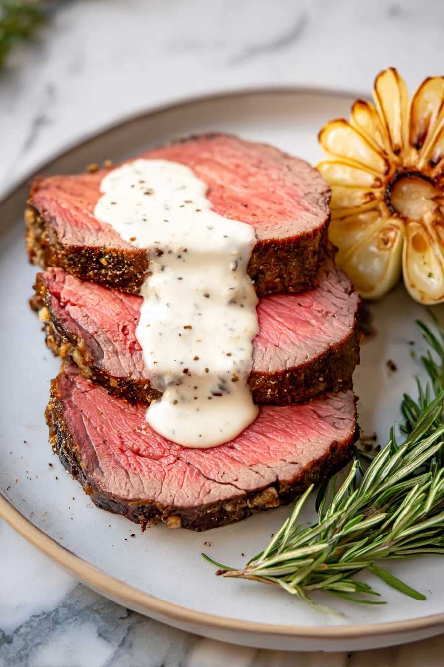 herb crusted beef tenderloin - Serving Suggestion