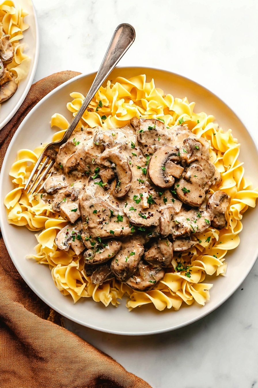 beef stroganoff - Serving Suggestion