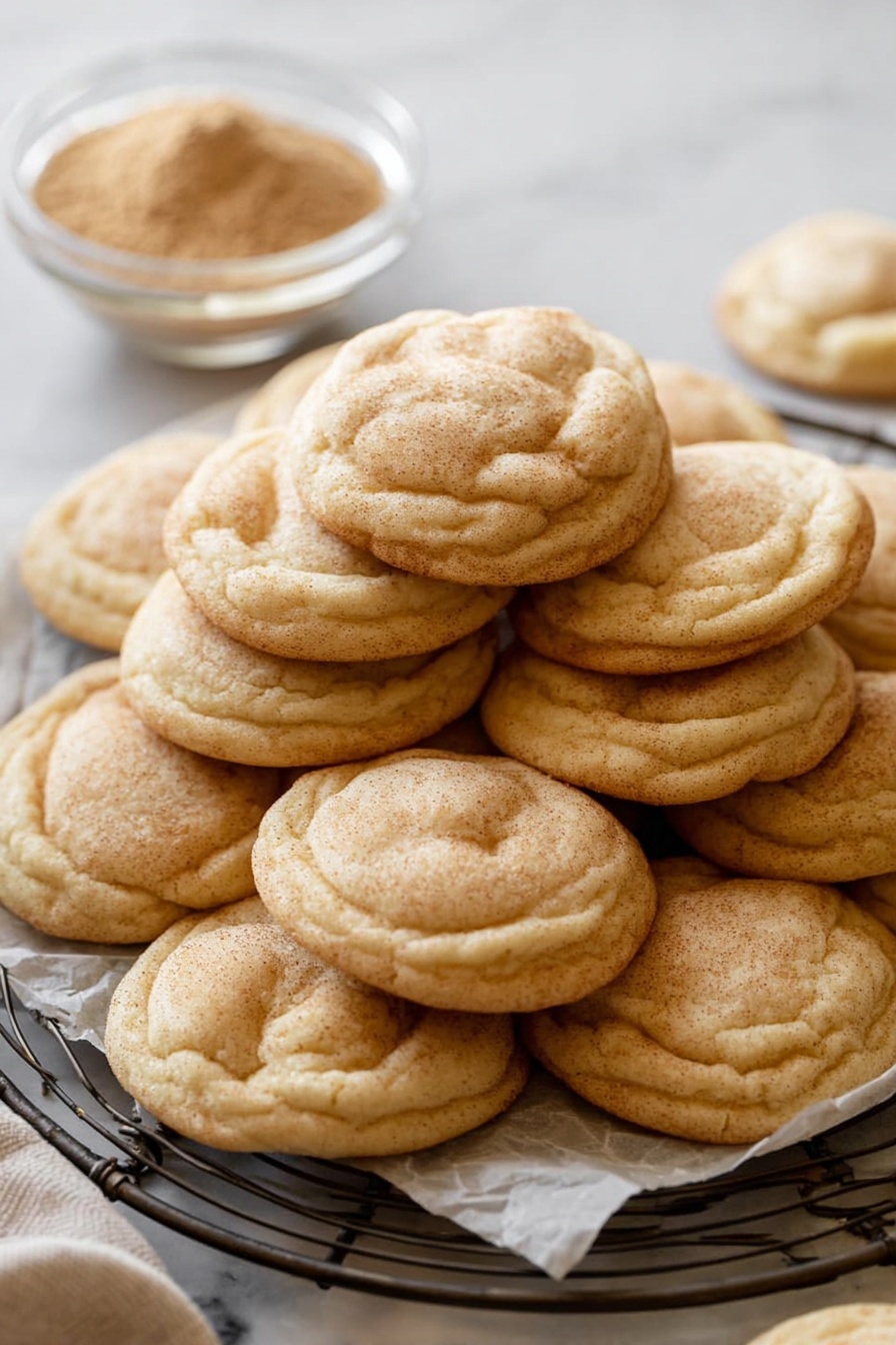 Chewy Snickerdoodles - Serving Suggestion