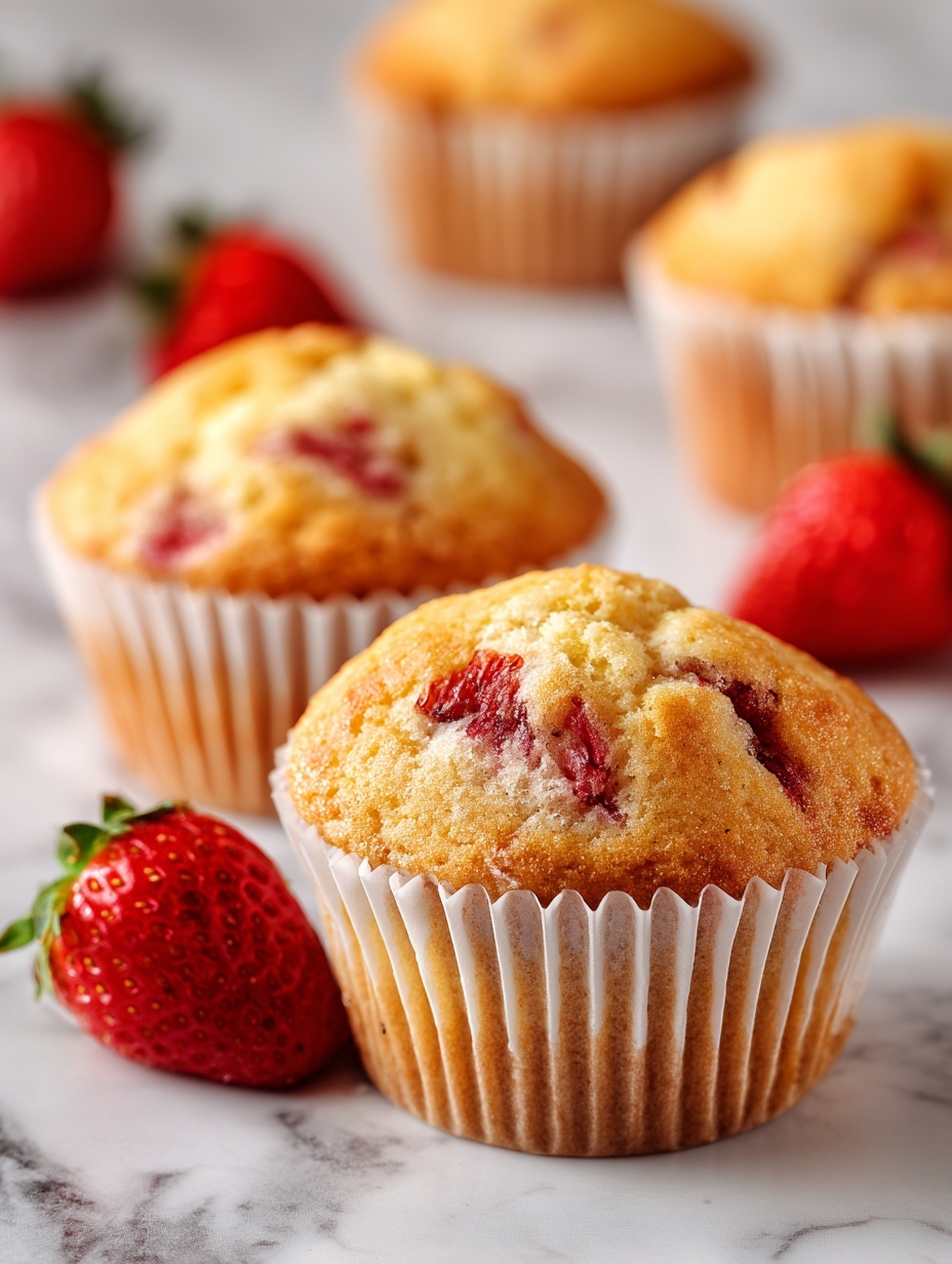 Two black muffin trays filled with white paper liners hold raw muffin batter mixed with small pieces of red fruit. Each muffin cup is filled with uneven, lumpy batter that shows bits of fruit scattered throughout. The trays sit on a white marbled surface, and a colorful cloth with yellow and green patterns is partly visible on the right. The overall look is simple and homey. photo taken with an iphone --ar 2:3 --v 7